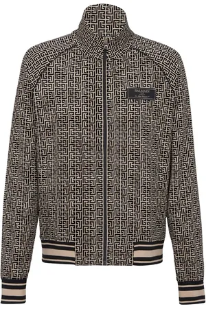 Balmain Bomberjacke mit Monogramm-Jacquard