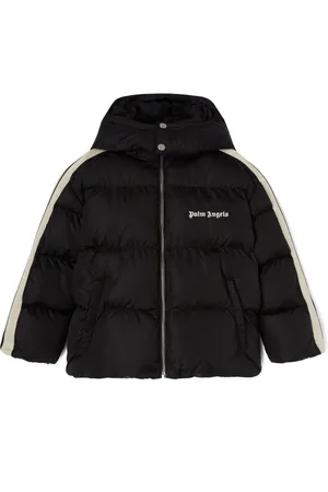 Palm Angels Gefütterte Jacke mit Logo-Print