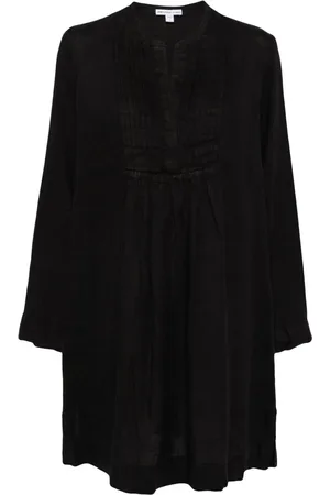 James Perse Leinenkleid mit Biesen