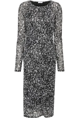 Patrizia Pepe Midikleid mit abstraktem Print