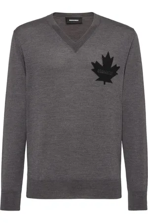 Dsquared2 Gestrickter Pullover mit V-Ausschnitt