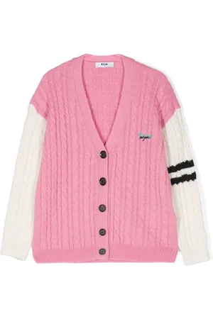 Msgm Cardigan mit Logo-Stickerei