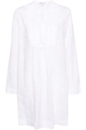 James Perse Leinenkleid mit Biesen