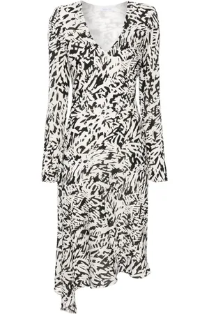 Patrizia Pepe Midikleid mit abstraktem Print