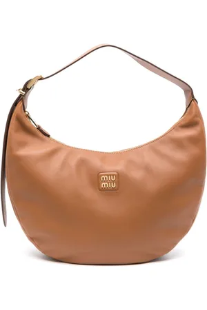 Miu Miu Schultertasche mit Logo-Schild