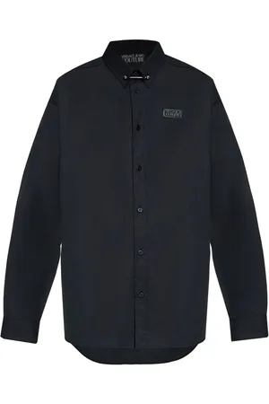 VERSACE Hemd mit Logo-Applikation