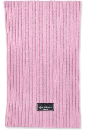 Msgm Gerippter Strickschal mit Logo-Patch