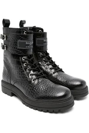 Balmain Stiefel mit Logo-Patch