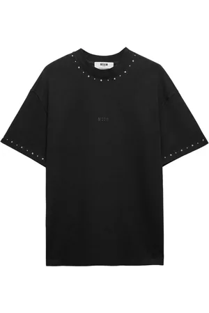 Msgm Verziertes T-Shirt mit Logo-Print