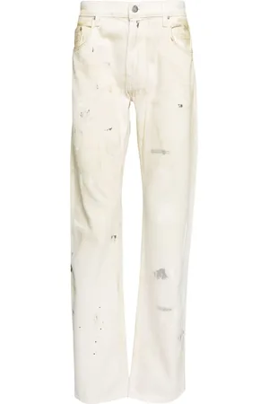 Helmut Lang Jeans mit bemalter Optik