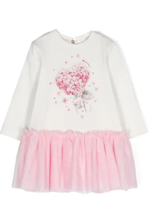 MONNALISA Kleid mit Tüllbesatz