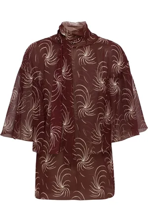 Prada Georgette-Bluse mit Schleife