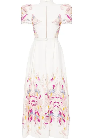 Saiid Kobeisy Maxikleid mit Perlen