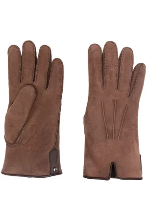 CANALI Handschuhe aus Wildleder mit Ziernaht