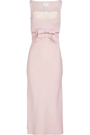 Giambattista Valli Midikleid aus Krepp mit Schleifendetail