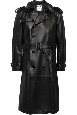 Moschino Trenchcoat aus Leder