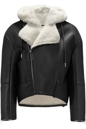 J.W.Anderson Bikerjacke mit Shearling-Besatz