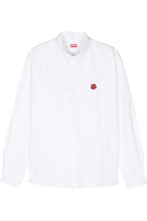Kenzo Hemd mit Boke Flower-Stickerei