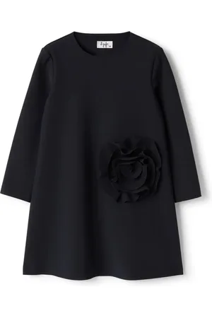 Il gufo Kleid mit Blumendetail