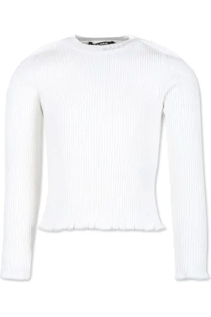 Balmain Pullover mit Logo-Intarsie