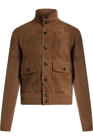 Tom Ford Geknöpfte Jacke mit Einsätzen