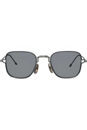 Thom Browne Sonnenbrille mit eckigem Gestell