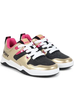 DKNY Sneakers mit Metallic-Finish