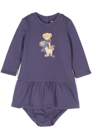 Ralph Lauren Kleid aus Fleece mit Polo Bear