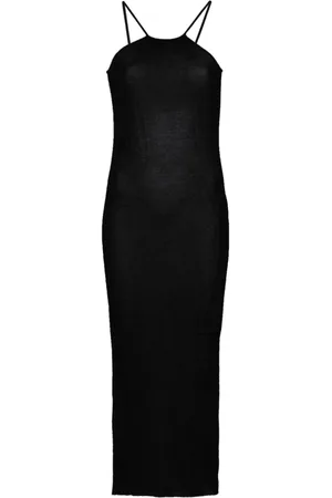 Rick Owens Scorpio Midikleid aus Rippstrick