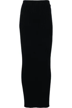 Balenciaga Gerippter Maxirock