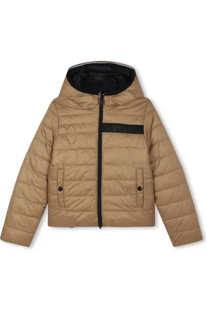 HUGO BOSS Wendbare Steppjacke mit Logo-Applikation