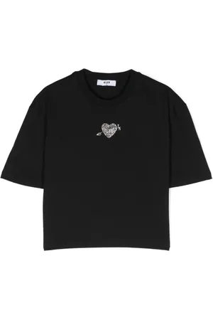 Msgm T-Shirt mit Kristallen