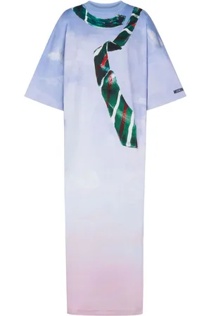 Moschino Maxikleid mit Logo-Print