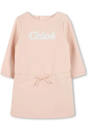 Chloé Kleid mit Logo-Applikation