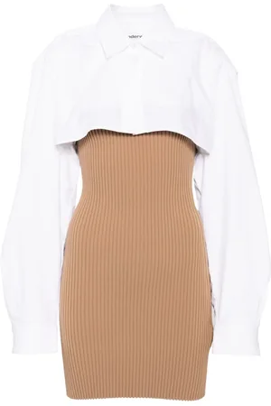 Alexander Wang Geripptes Strickkleid