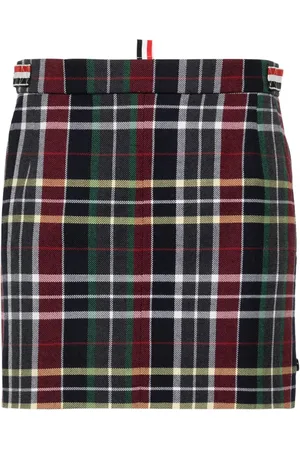Thom Browne Woll-Minirock mit Schottenkaro