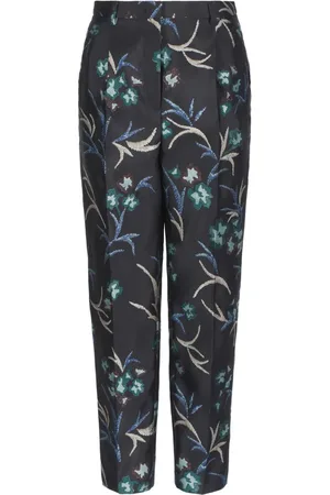 Giorgio Armani Gerade Hose mit Blumen-Print