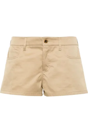 Miu Miu Shorts mit Logo-Patch