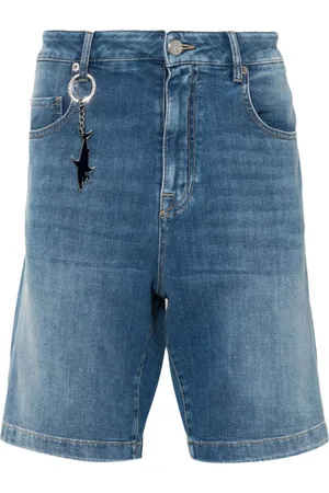 Paul & Shark Jeans-Shorts mit Logo-Anhänger