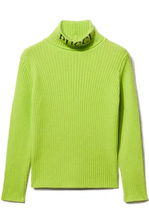PUCCI Junior Pullover mit Intarsien-Logo