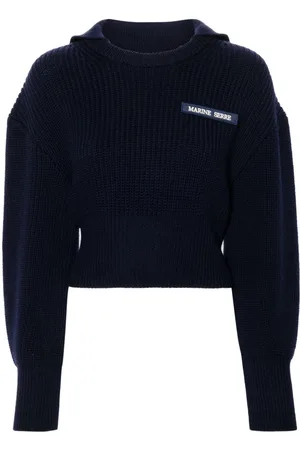 Marine Serre Pullover mit Matrosenkragen