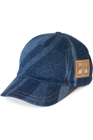 PUCCI Junior Jeans-Baseballkappe mit Marmo-Print