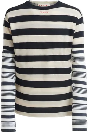 Marni Gestreiftes Sweatshirt im Layering-Look