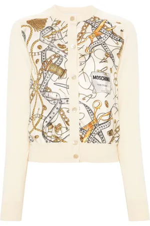 Moschino Cardigan mit Logo-Print