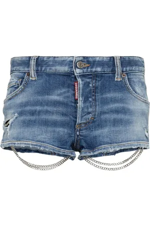 Dsquared2 Jeans-Shorts mit Kettendetail
