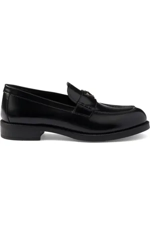 Prada Loafer aus gebürstetem Leder