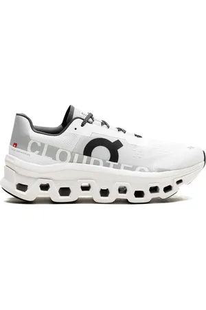 On Running Cloudmonster All White Sneakers
