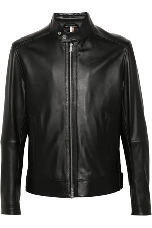 HUGO BOSS Klassische Lederjacke