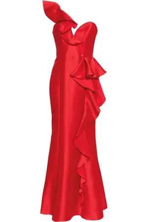 Marchesa Notte Mikado Abendkleid