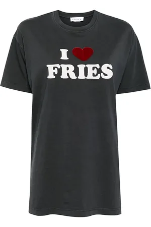 JOSHUA SANDERS T-Shirt mit Pommes-Applikation